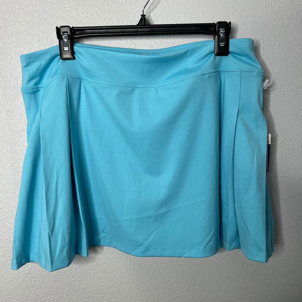 Tommy Bahama Athletic Golf Skirt Light Blue Pleated Pull On Sz XL